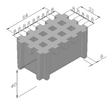 PELDAÑO PRFV MALLA 8X8