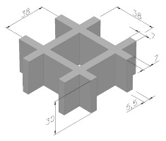 Prueba - REJILLA PRFV MALLA 30x30